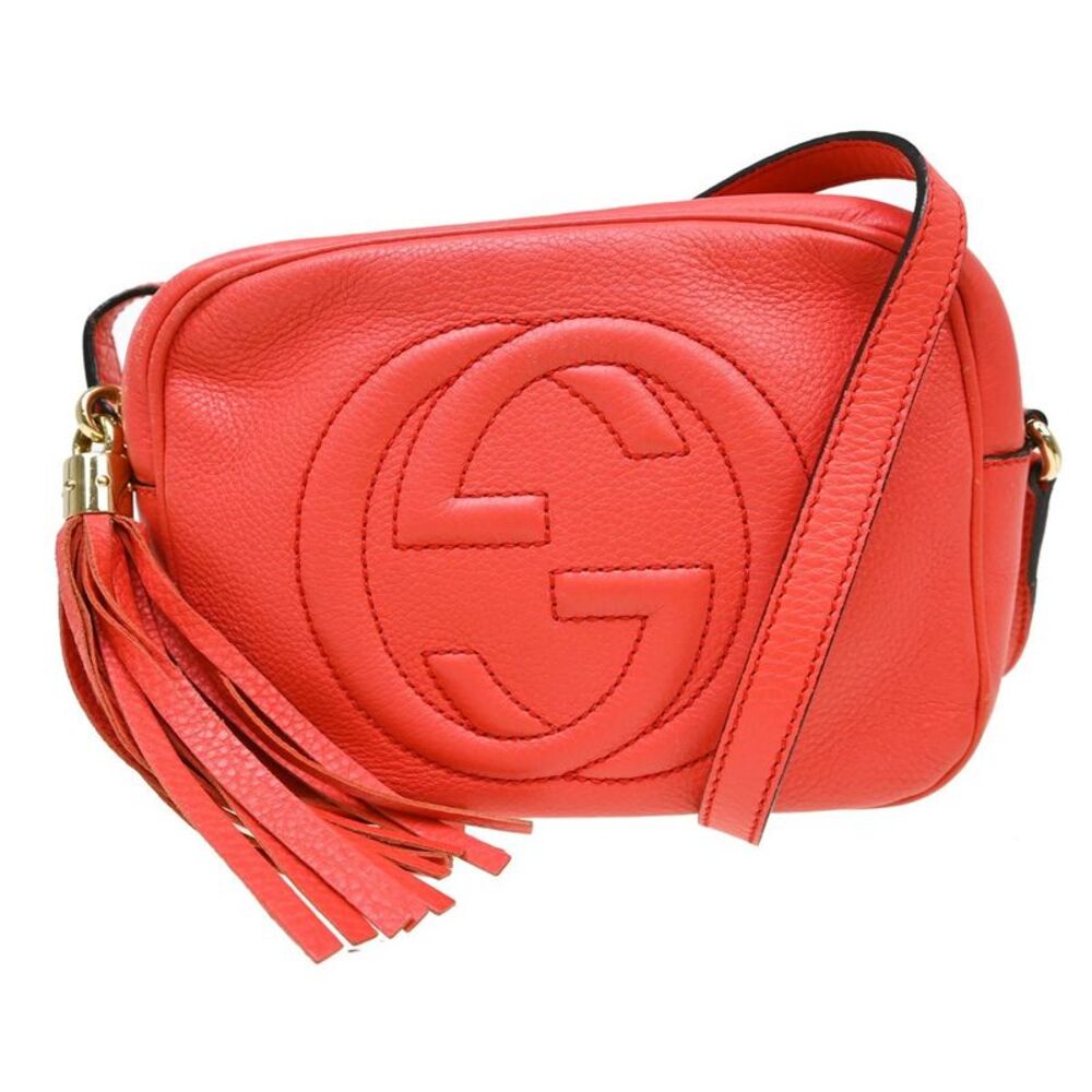 Gucci Soho Disco Leather Pink Leather Shoulder Bag Bag